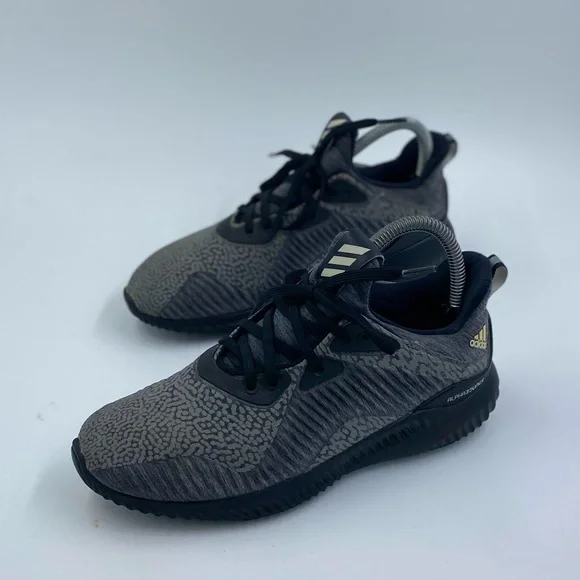 Adidas Alphabounce Running Sneakers Womens Size 6 Black Gray Athletic Shoes - Picture 2 of 6